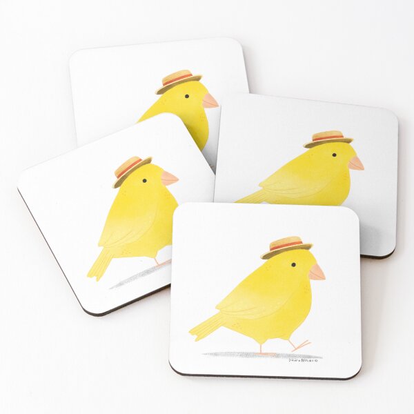 Item preview, Yellow Canary Bird with hat designed and sold by julianamotzko.