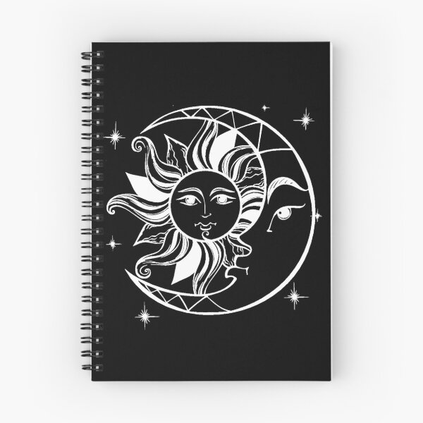 Aperçu de l'œuvre Soleil & Lune | Alchimie | Astrologie | Sorcière | Conception gothique créée et vendue par Ravenvine.