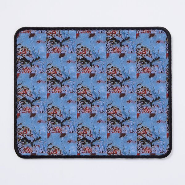 Item preview, Composition with flowers Blue, red and black pattern designed and sold by MariDaniArt.