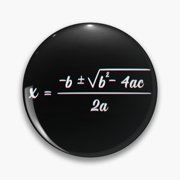 Item preview,  Quadratic Formula 3D Gletch For Math Lovers Best Gifts for Teachers and Students white designed and sold by YerrouDesing.