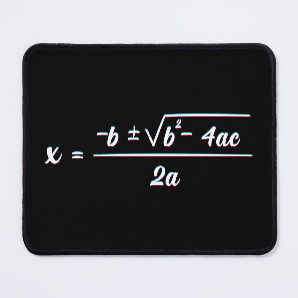 Item preview, Quadratic Formula 3D Gletch For Math Lovers Best Gifts for Teachers and Students white designed and sold by YerrouDesing.