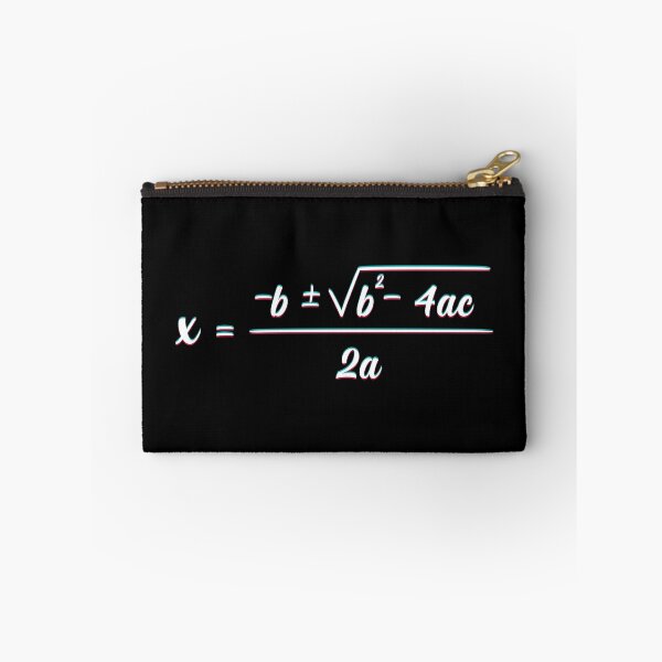 Item preview,  Quadratic Formula 3D Gletch For Math Lovers Best Gifts for Teachers and Students white designed and sold by YerrouDesing.