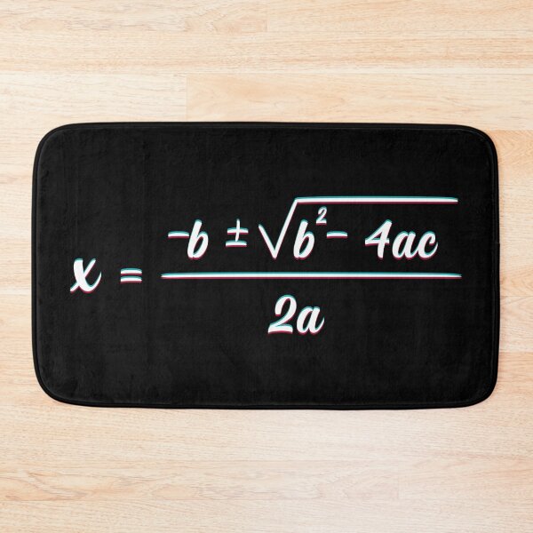 Item preview,  Quadratic Formula 3D Gletch For Math Lovers Best Gifts for Teachers and Students white designed and sold by YerrouDesing.