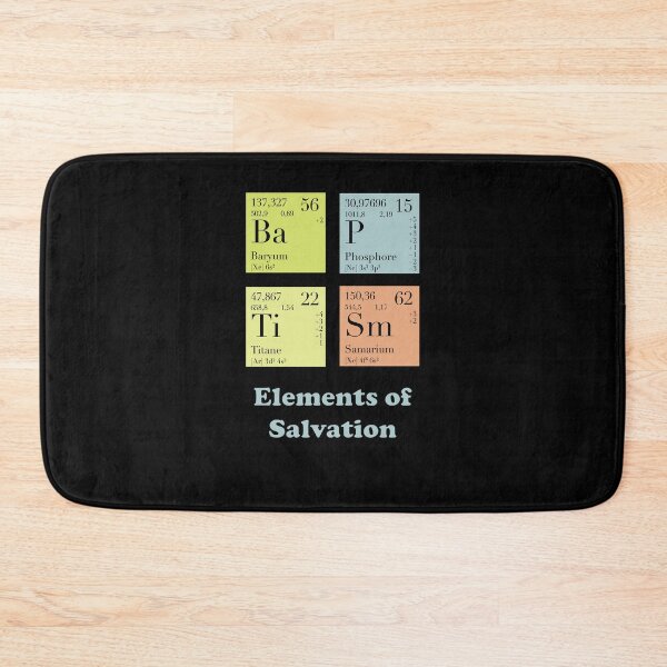 Item preview, Elements of Salvation Nerdy Baptism Catholic Geek designed and sold by ThirdFall.