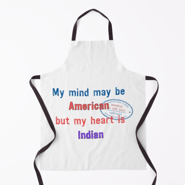 Item preview, My mind may be American but my heart is Indian designed and sold by Qitchup.