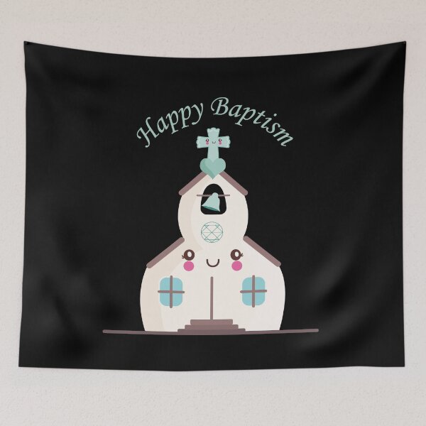 Item preview, Happy Baptism Cute Kawaii Church designed and sold by ThirdFall.