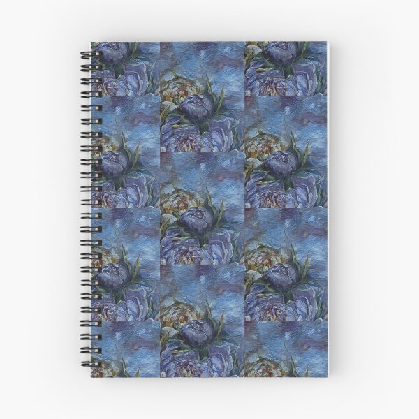 Item preview, Composition with flowers Blue, green and yellow pattern designed and sold by MariDaniArt.