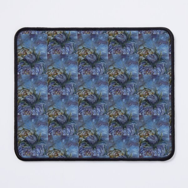Item preview, Composition with flowers Blue, green and yellow pattern designed and sold by MariDaniArt.