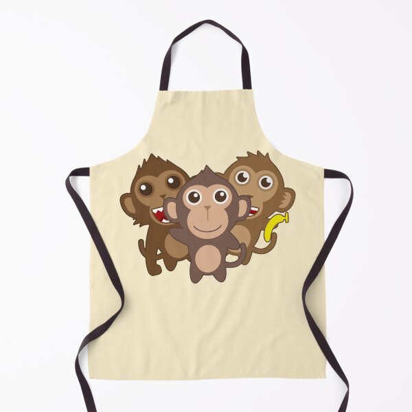 Item preview, three brother monkeys with smile001 designed and sold by Maoklee.
