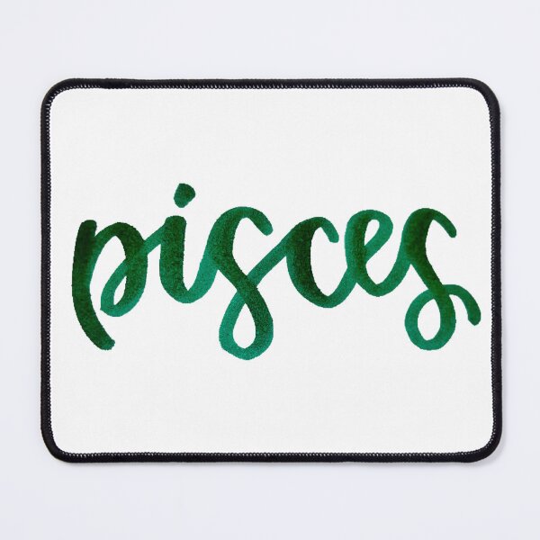 Item preview, "pisces" zodiac brush lettering designed and sold by missgabby.