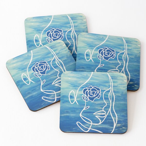 Item preview, Rose Wave Woman - Line Art Portrait designed and sold by Olivia Ossege.
