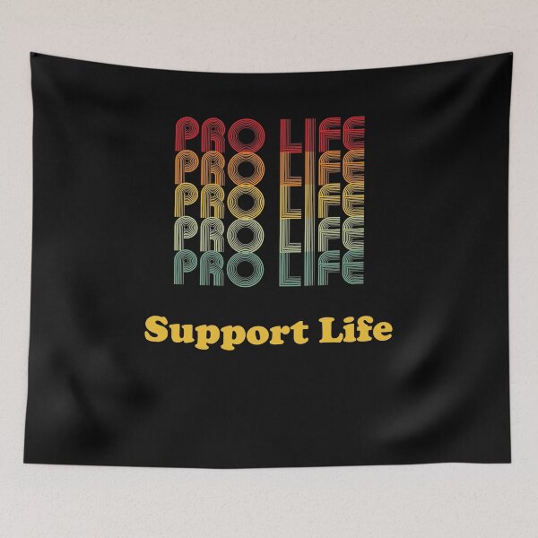 Item preview, Pro Life Retro Support Life designed and sold by ThirdFall.