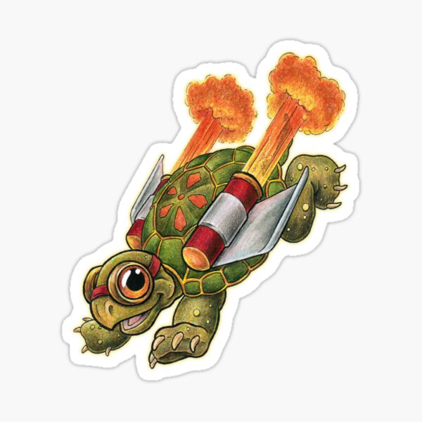 Rocket Tortoise! Sticker