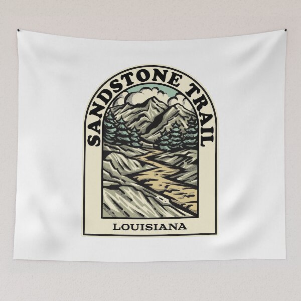 Aperçu de l'œuvre Sandstone Trail Louisiana hiking backpacking trail créée et vendue par HalpinDesign.