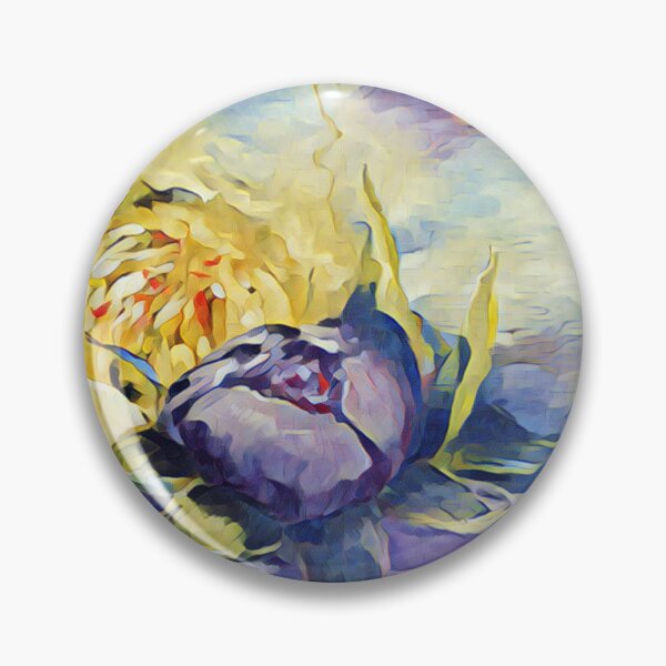 Item preview, Composition with flowers Blue, Yellow  and purple pattern designed and sold by MariDaniArt.