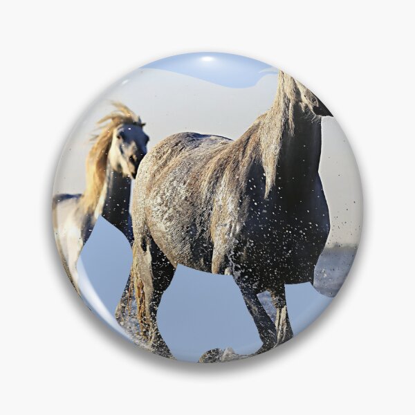 Item preview, Horses Running in Water in Silhouette designed and sold by No1Equestrian.