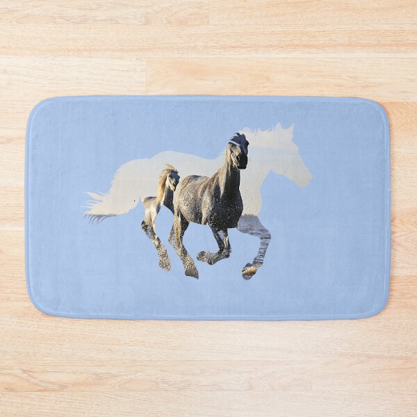Item preview, Horses Running in Water in Silhouette designed and sold by No1Equestrian.