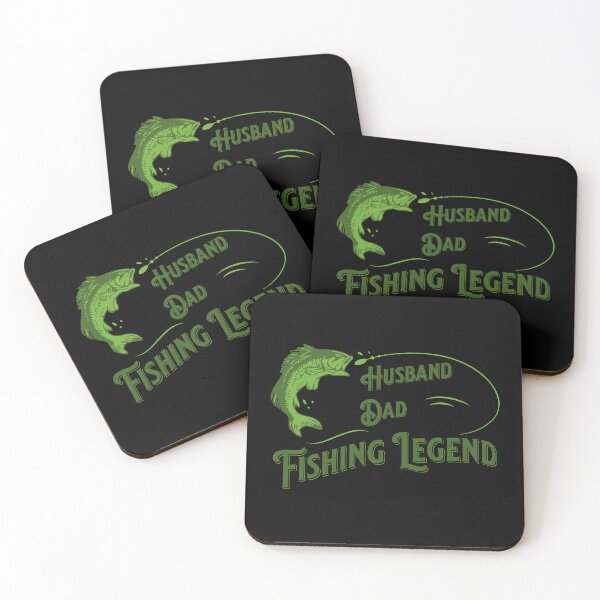 Item preview, Husband Dad Fishing Legend Forest Green Retro Vintage Fishing Lover designed and sold by Coffee Partee.