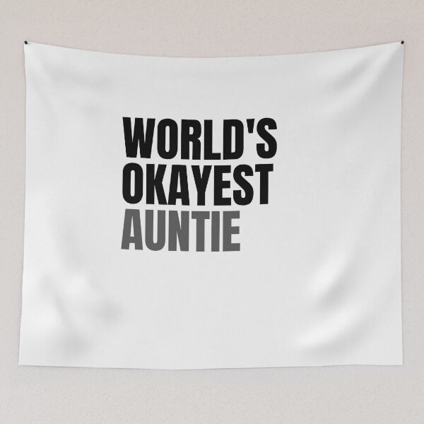 Item preview, Aunt Gift, Worlds Okayest Auntie, Comfy & Cozy Unisex , Gift for Women, Holiday Gift designed and sold by kingstorre.