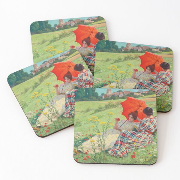 Item preview, In the Countryside | Ludovic a Alleaume | 1896 French Countryside Picnic Art designed and sold by CJET.