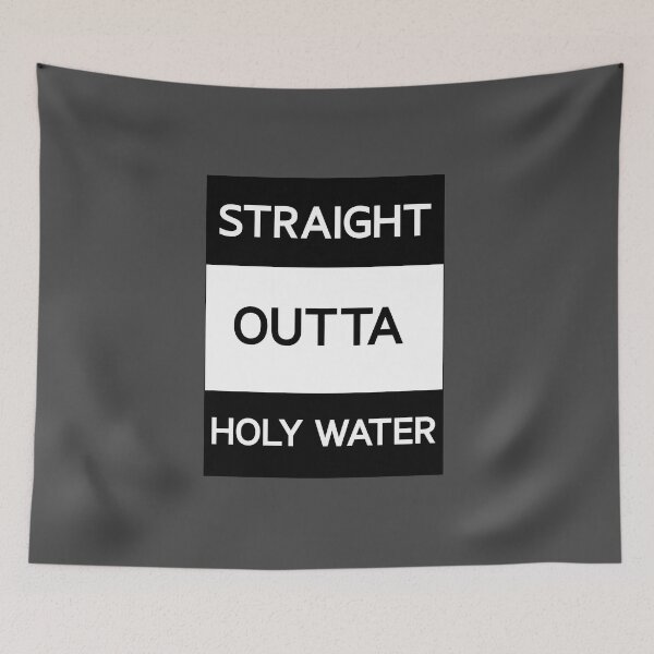 Item preview, Straight Outta Holy Water Funny Baptism designed and sold by ThirdFall.