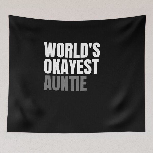 Item preview, Aunt Gift, Worlds Okayest Auntie, Comfy & Cozy Unisex , Gift for Women, Holiday Gift designed and sold by kingstorre.