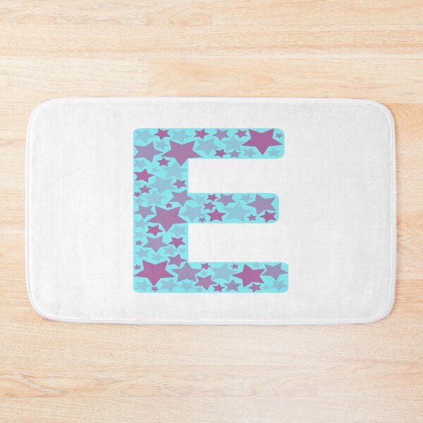 Item preview, Large Starry Blue Letter E With Purple Stars designed and sold by debmund.