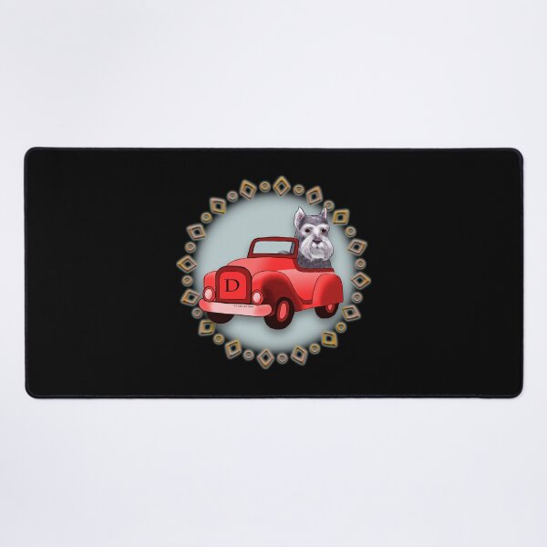 Item preview, Schnauzer Dog Driving Car designed and sold by artmuvz.