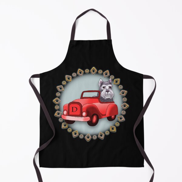 Item preview, Schnauzer Dog Driving Car designed and sold by artmuvz.