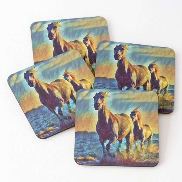 Item preview, Horses Galloping On the Shore designed and sold by No1Equestrian.