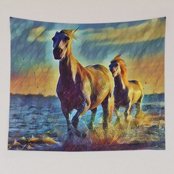 Item preview, Horses Galloping On the Shore designed and sold by No1Equestrian.