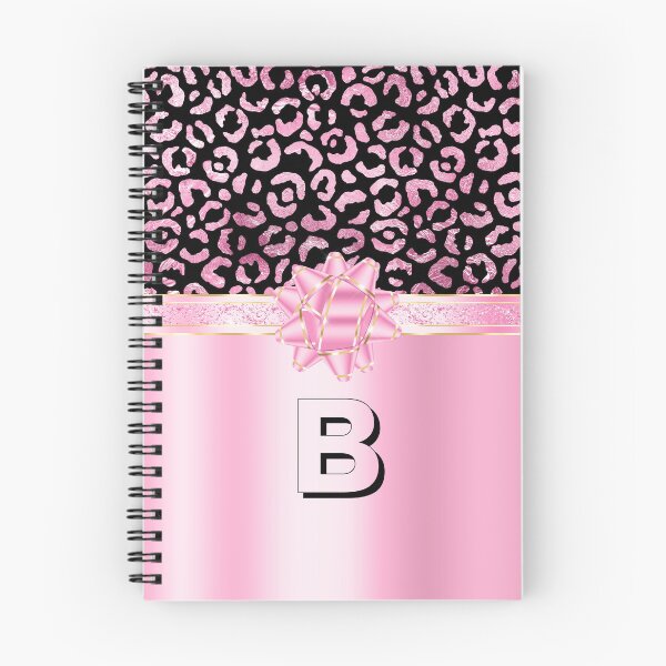 Item preview, Letter Sparkle Black and Pink shiny Leopard  designed and sold by MissYuni.
