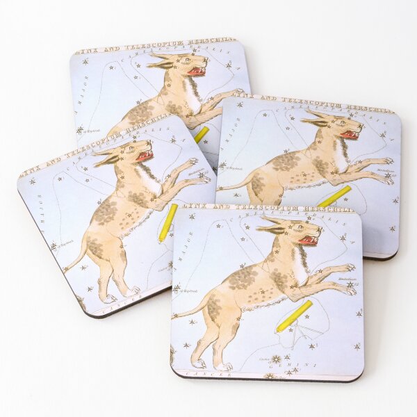Item preview, Antique Lynx and Telescopium Herschilii Constellation Map designed and sold by jadeandjester.