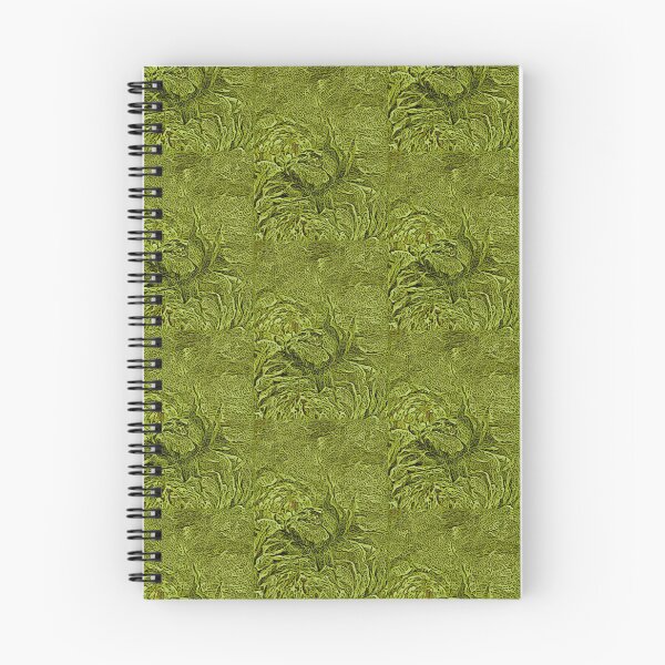 Item preview, Composition with green flowers Green Yellow bright pattern designed and sold by MariDaniArt.