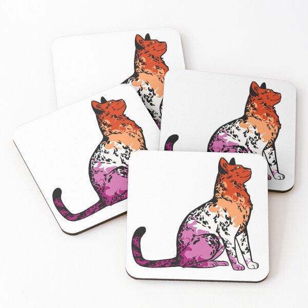 Item preview, lesbian pride kitty designed and sold by LivianPearl.