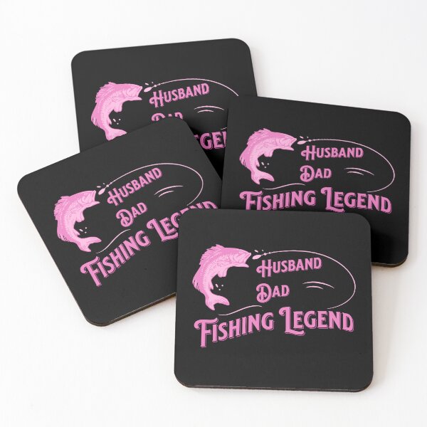 Item preview, Husband Dad Fishing Legend 80's Pink Retro Vintage Fishing Lover designed and sold by Coffee Partee.