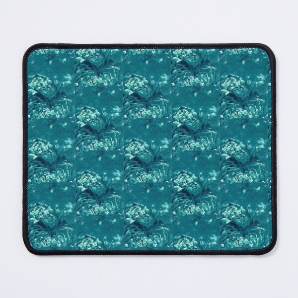 Item preview, Composition with turquoise flowers Turquoise blue pattern designed and sold by MariDaniArt.