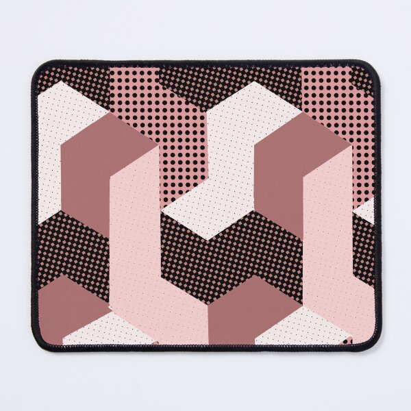 Item preview, L shaped pattern in pink, red, white and black designed and sold by Eejee-SK.