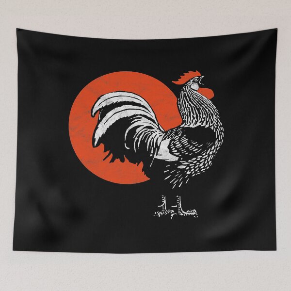 Item preview, Crowing Rooster & Sun Distressed Vintage Graphic designed and sold by VinhSadec.