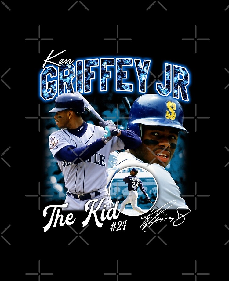 Ken Griffey Jr The Kid Seattle Baseball Legend Signature Vintage Retro 80s  90s Bootleg Rap Style Active T-Shirt for Sale by EllenMitchell