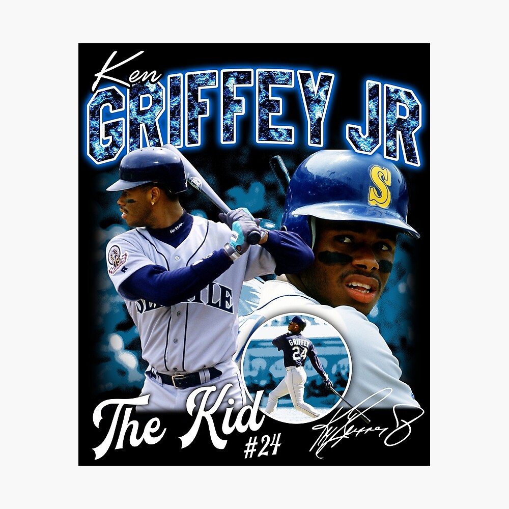 Ken Griffey Jr The Kid Basketball Legend Signature Vintage T-shirt - Ink In  Action