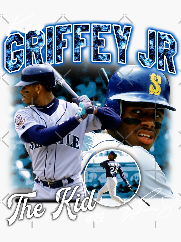 Ken Griffey Jr The Kid Basketball Legend Signature Vintage Retro