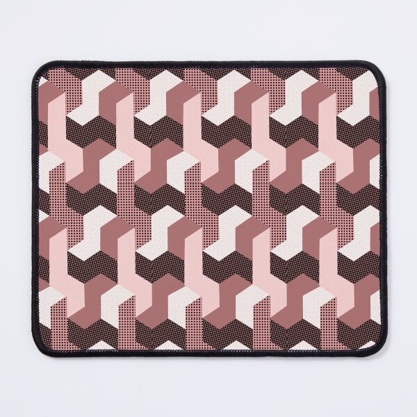 Item preview, Smaller L shaped pattern in pink, red, white and black - Half-size designed and sold by Eejee-SK.