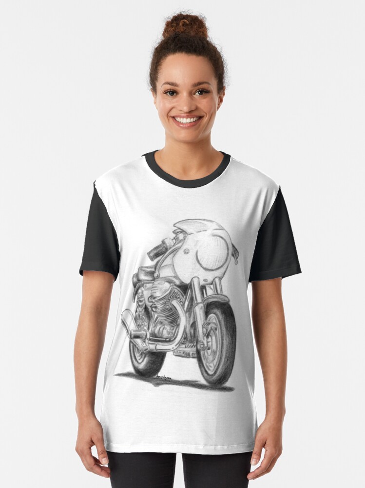 T shirt moto fashion guzzi