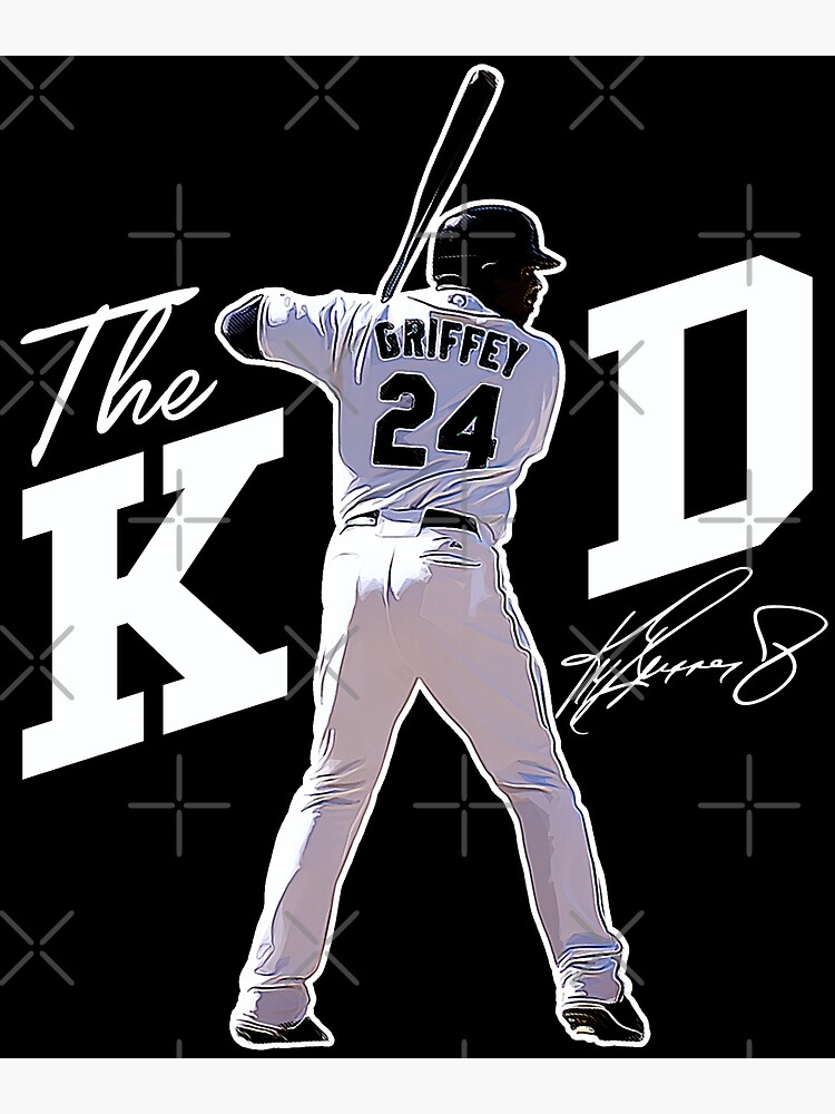 Ken Griffey Jr The Kid Basketball Legend Signature Vintage Retro 80s 90s  Bootleg Rap Style - Ken Griffey Jr - Posters and Art Prints