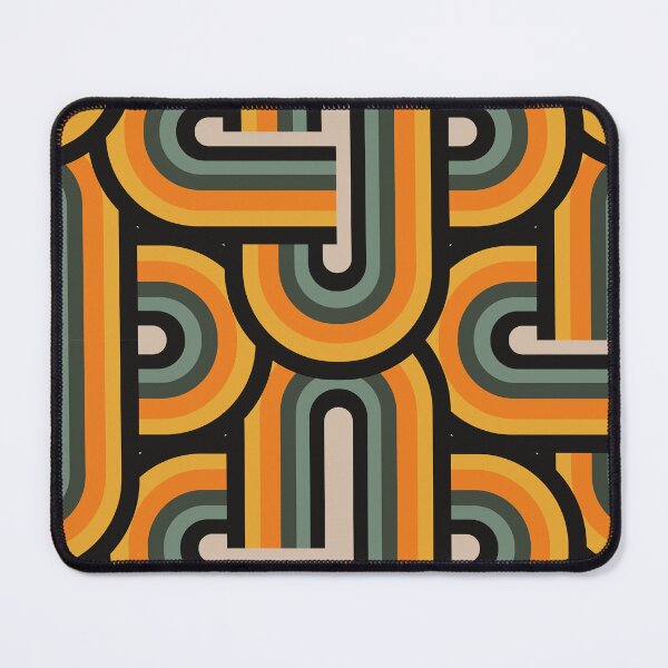 Item preview, Orange, Yellow And Sea Foam-Aqua Retro Pattern  designed and sold by DEC02.