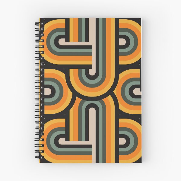 Item preview, Orange, Yellow And Sea Foam-Aqua Retro Pattern  designed and sold by DEC02.