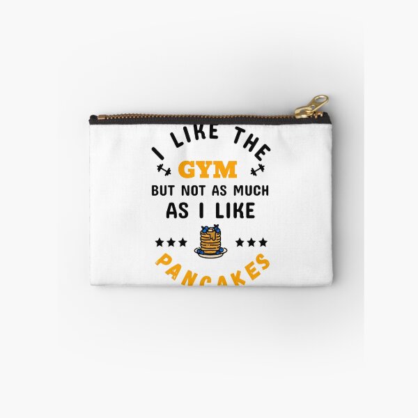 Item preview, I Like The Gym, But Not As Much As I Like Pancakes Black - Funny Gym designed and sold by GymWearDepot.