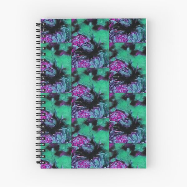 Item preview, Composition with flowers Green, black and red pattern designed and sold by MariDaniArt.