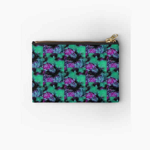 Item preview, Composition with flowers Green, black and red pattern designed and sold by MariDaniArt.